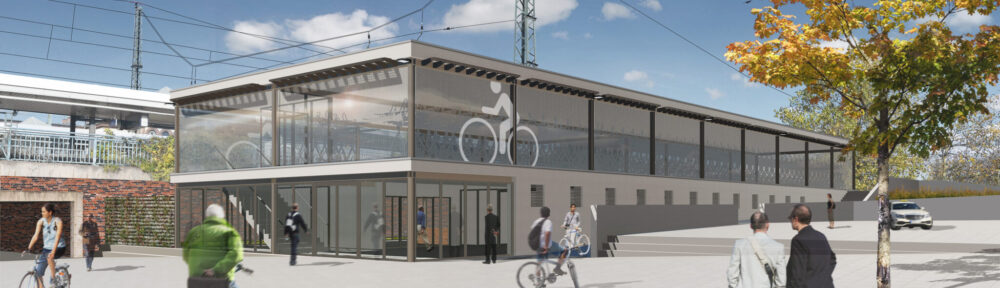 Bild der Pgeplanten Radstation, Quelle HJPplan